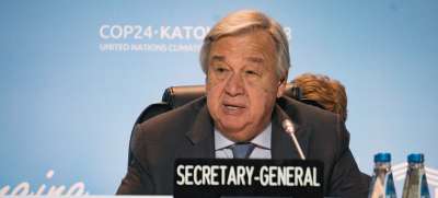Глава ООН Антониу Гутерриш призвал не допустить провала Конференции по климату в Катовице. Фото Секретариата Рамочной конвенции ООН по изменению климата