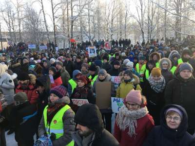 Антимусорный митинг в Архангельске. 3 февраля 2019 года. Фото vk.com/arkhangelsk_life