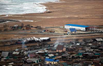 Вид на место строительства завода по розливу воды в Иркутской области. Фото: ТАСС, Кирилл Шипицин