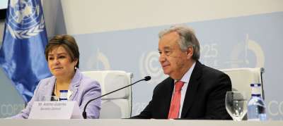 Обращаясь к участникам конференции по климату в Мадриде, Генеральный секретарь ООН Антониу Гутерриш призвал ихих встать на &quot;путь надежды&quot; и не допустить климатической катастрофы. Фото РКИК ООН