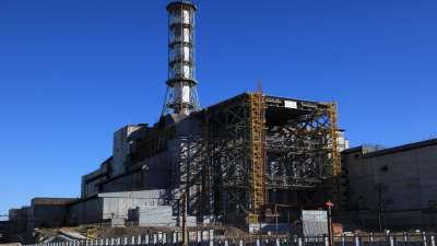 Четвертый энергоблок Чернобыльской АЭС, в котором в 1986 году случилась авария. Фото МАГАТЭ/Д.Сакетти