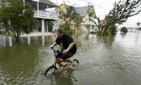 Затопленное побережье Техаса. Фото AFP