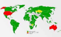 Карта стран-участников Киотского протокола. Фото: РИА Новости