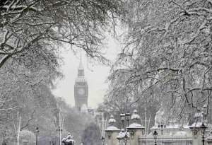 Снегопад в Лондоне. Фото: daylife.com