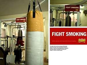 Плакат против табакокурения. Иллюстрация с сайта adpunch.org
