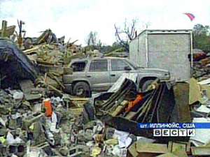 В Иллинойсе три смерча разрушили несколько десятков домов. Фото: Вести.Ru