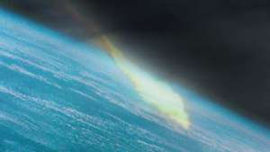 Падение астероида превратило ночь в день на западе США. Фото: РИА Новости