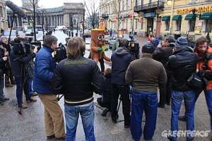 ЯсеньПень в Санкт-Петербурге. Фото: Greenpeace