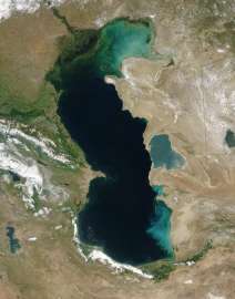Каспийское море. Вид из космоса. Фото: http://www.ljplus.ru