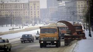 Уборка дорог в городе после снегопада. Фото: РИА Новости