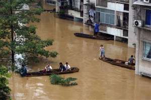 Ливень и наводнение в Китае. Фото: http://tsn.ua/