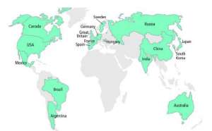 Карта стран с экологически ориентированными потребителями. Фото из отчета