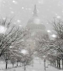 Снегопад в США. Фото:http://wordpress.com