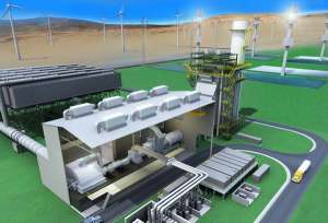 Проект будущего энергогибрида (изображение GE Energy).