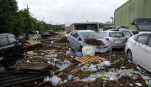 Очередное стихийное бедствие в Японии: тайфун &quot;Роке&quot;. Фото: &quot;Голос России&quot;