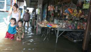 В результате наводнений в Бангкоке подтоплены 20 из 50 районов города. Фото: Голос России
