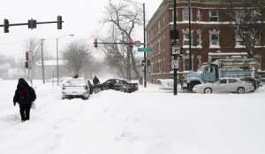 В Нью-Джерси из-за снежного шторма введен режим ЧС. Фото: Голос России 