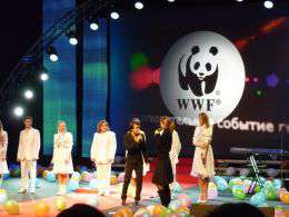 Вручении премии представителю WWF. Фото: WWF 