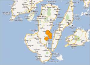 Землетрясение магнитудой 6,8 произошло на Филиппинах. Фото: http://quakes.globalincidentmap.com/