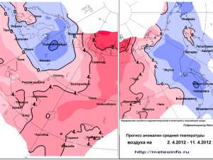 Метеорологи прогнозируют к выходным запоздалое наступление весны в центральных районах Европейской части России - температура повысится до +8, а местами до +11 градусов. Фото: http://meteoinfo.ru