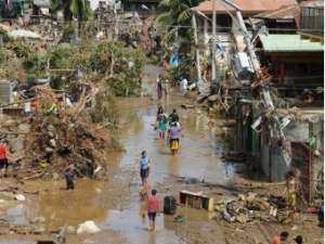 Последствия тропического шторма на Филиппинах. Фото ©AFP