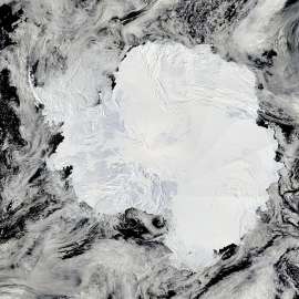 Антарктика (изображение НАСА).