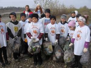 Акция девятилетних волонтеров! Фото: Пресс-служба ККОО «Экологическое содружество»