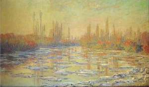 Клод Моне. «Тающий лёд на Сене» (1880).