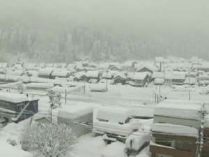 Снегопады нарушили движение транспорта в Японии. Фото: Вести.Ru