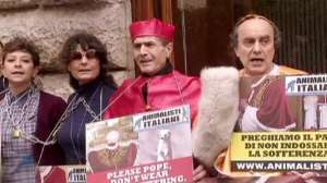 Итальянские зоозащитники требуют от нового Папы отказаться от меха на мантии. Фото: euronews.com