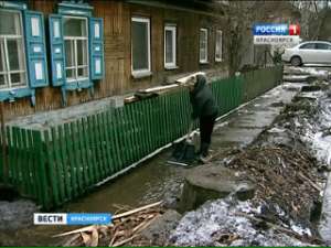 В Красноярском крае началась первая волна паводков. Фото: Вести.Ru