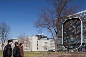 Прототип около университета-разработчика и ещё парочка поменьше на крыше одного из роттердамских зданий (Иллюстрация TU Deft).