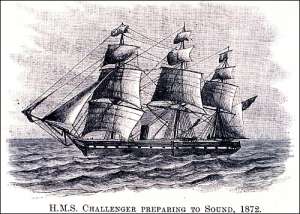 HMS Challenger (изображение NOAA).