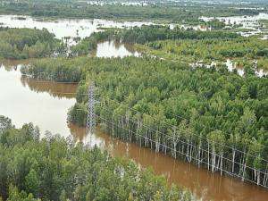 Уровень воды в реке Амур у Комсомольска-на-Амуре. Фото: http://energyland.info