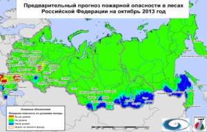 В октябре леса могут продолжить гореть в шести регионах России. Фото: http://lesvesti.ru