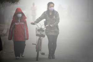 Смог в Китае Фото: STR / AFP
