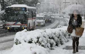 Снегопад в Японии. Фото: http://korrespondent.net