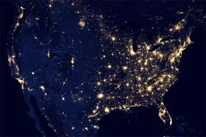 Вид на США из космоса. Фото: Вокруг света