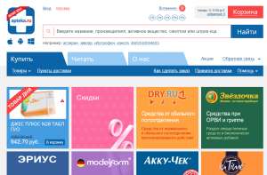 Скриншот сайта apteka.ru