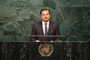 Фото с выступления Ди Каприо в ООН. © globallookpress.com