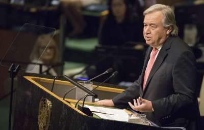 Генеральный секретарь ООН Антониу Гутерриш © AP Photo/Mary Altaffer