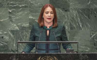 Председатель 73-й сессии Генассамблеи ООН Мария Фернанда. Фото ООН