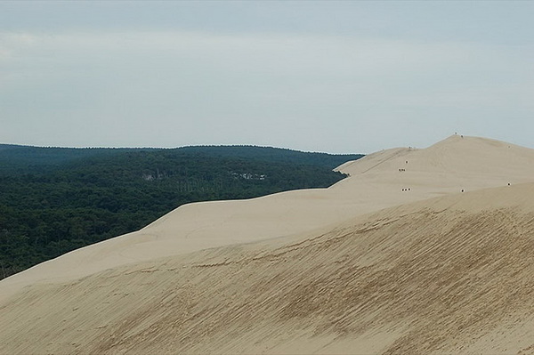 Огромная песчаная дюна во Франции