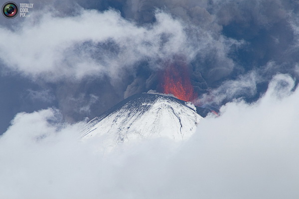 Чилийские вулканы с высоты птичьего полета