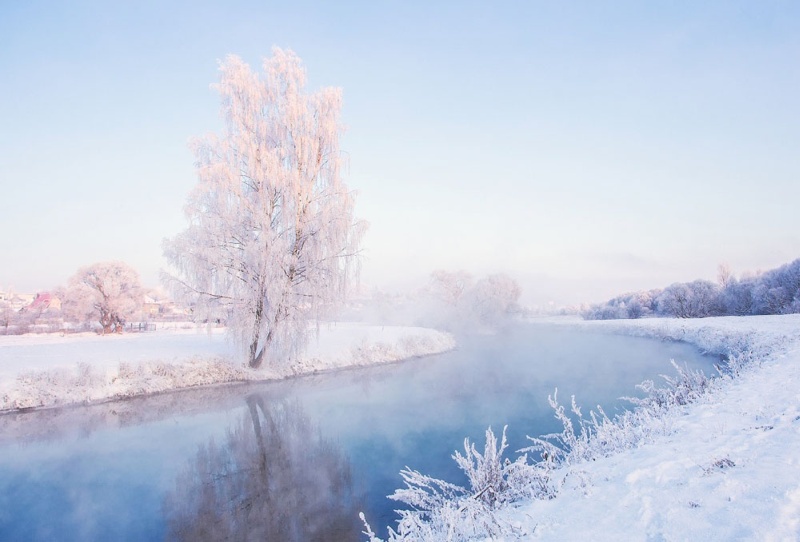 Фотофакт: Невероятная красота зимнего утра