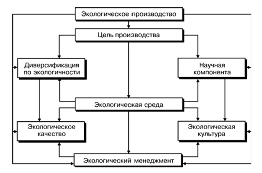 Рис. 2 Основные черты экологического производства