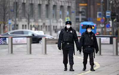 Сотрудники полиции в Москве. Фото РИА Новости / Илья Питалев