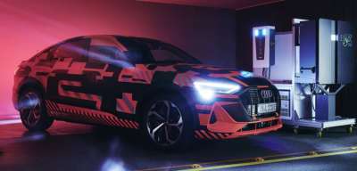 Стенд Audi по тестированию двунаправленной зарядной сети 