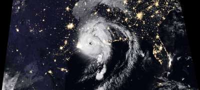 Мощнейший ураган «Лаура» обрушился 27 августа 2020 года на американское побережье Мексиканского залива. Фото: НАСА