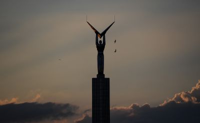 Монумент Славы на площади Славы в Самаре. Фото: Кирилл Кухмарь / ТАСС